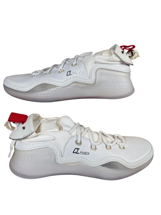 Christian Louboutin Men\'s Arpoador Flat Sneaker Zinc Bianco Size 43.5 main image 8